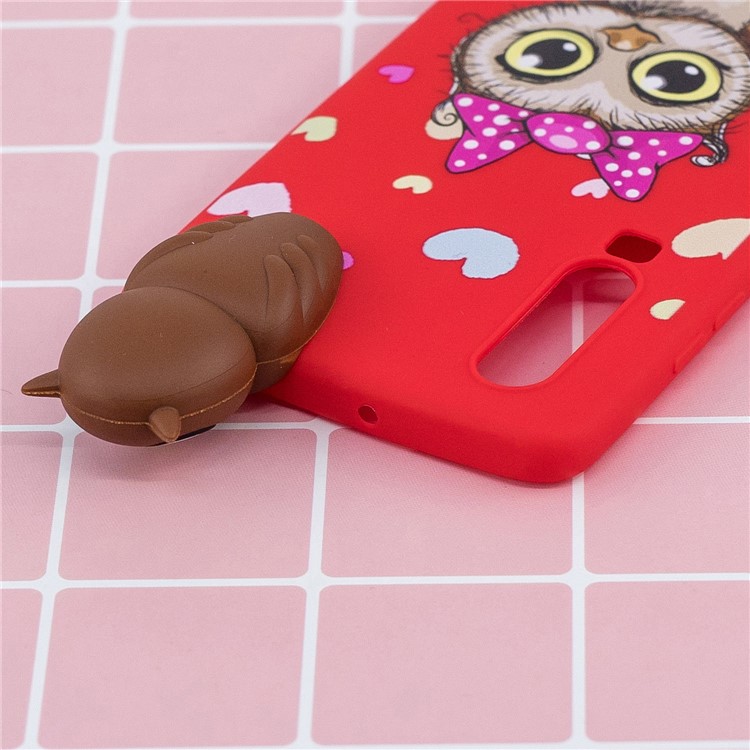 3D Cute Doll Pattern Printing TPU Case for Huawei P30 - Female Owl-9