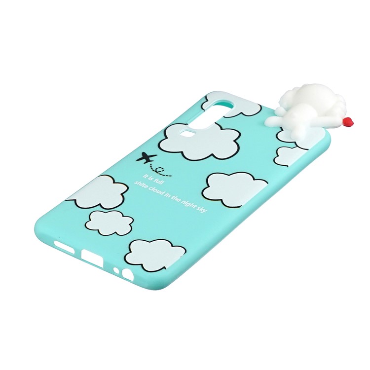 3D Cute Doll Pattern Printing TPU Shell for Huawei P30 - Cloud Pattern-4