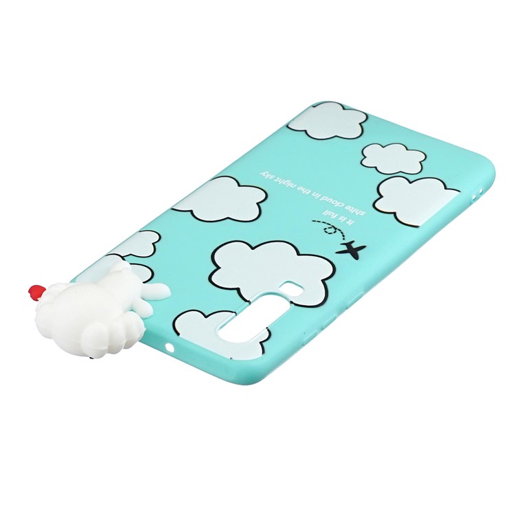 3D Cute Doll Pattern Printing TPU Shell for Huawei P30 - Cloud Pattern-5