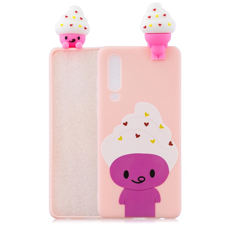 3D Cute Doll Pattern Printing TPU Mobile Phone Case for Huawei P30 - Cartoon Animal-1