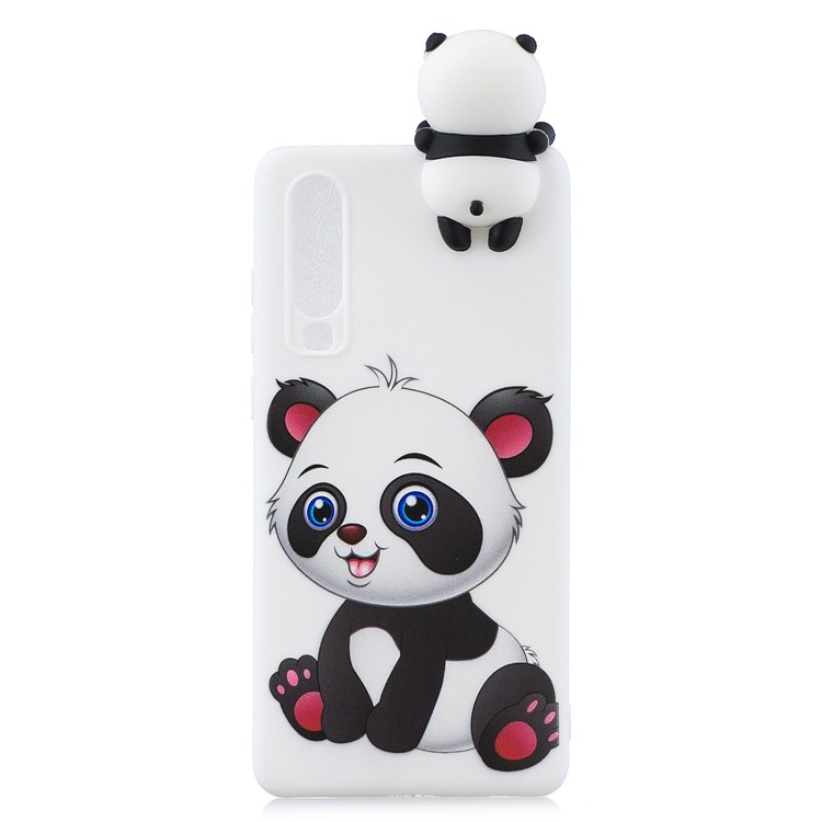 3D Cute Doll Pattern Printing TPU Phone Cover Case for Huawei P30 - Adorable Panda-2