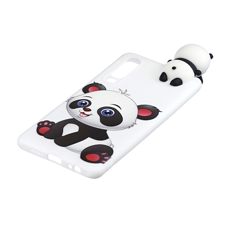 3D Cute Doll Pattern Printing TPU Phone Cover Case for Huawei P30 - Adorable Panda-4