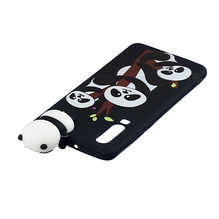 3D Cute Doll Pattern Printing TPU Case Cover Shell for Huawei P30 - Lovely Pandas-5