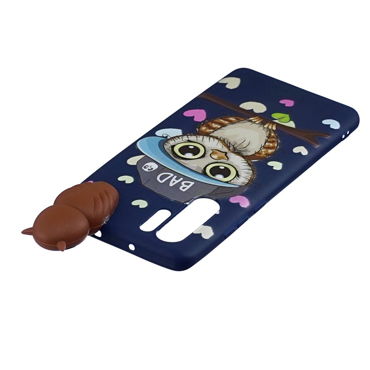 3D Cute Doll Pattern Printing TPU Back Case for Huawei P30 Pro - Male Owl-5