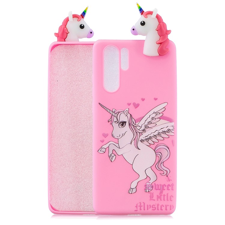 3D Cute Doll Pattern Printing TPU Shell Case for Huawei P30 Pro - Unicorn-1