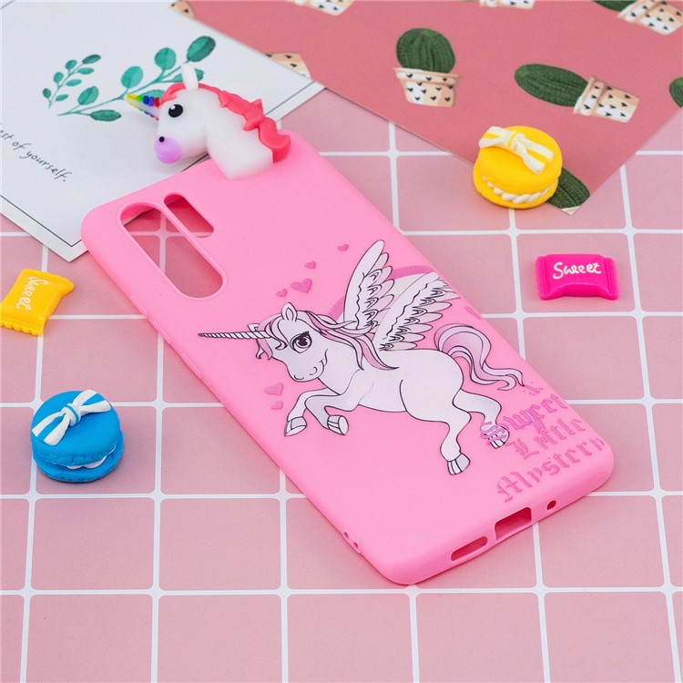 3D Cute Doll Pattern Printing TPU Shell Case for Huawei P30 Pro - Unicorn-10