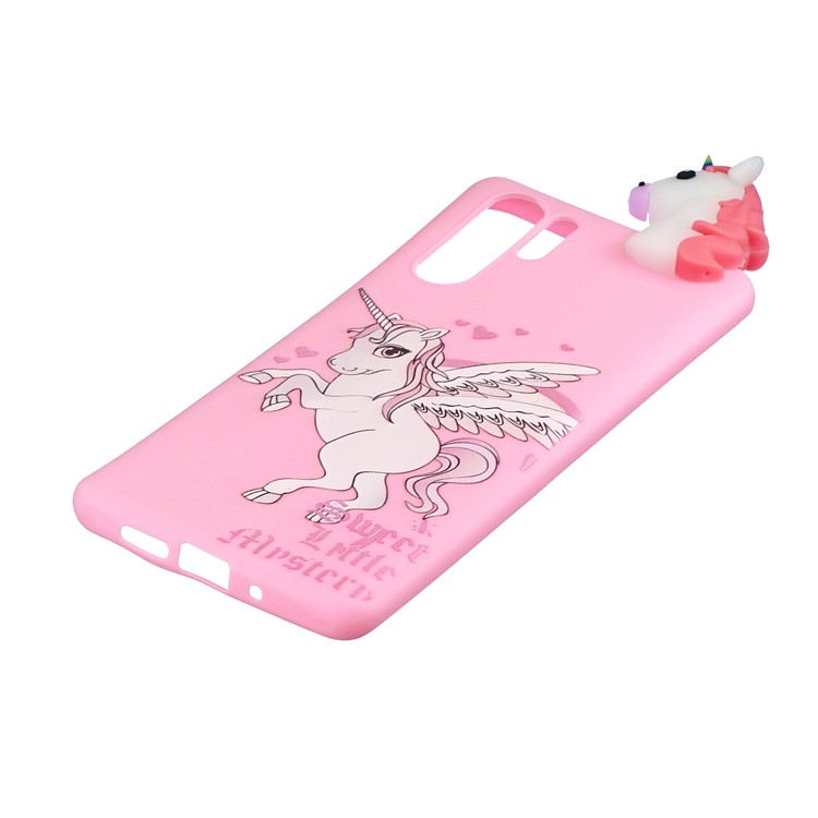 3D Cute Doll Pattern Printing TPU Shell Case for Huawei P30 Pro - Unicorn-4