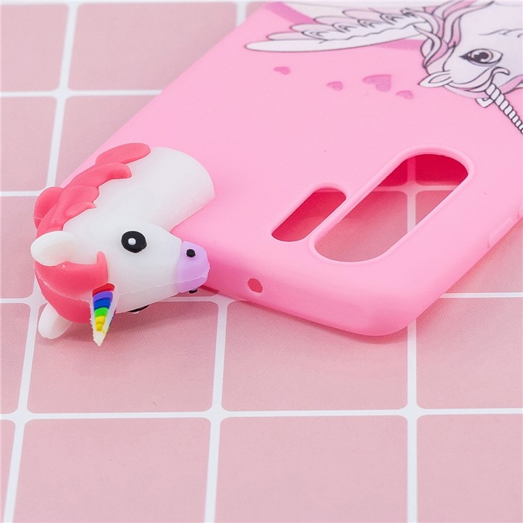 3D Cute Doll Pattern Printing TPU Shell Case for Huawei P30 Pro - Unicorn-8