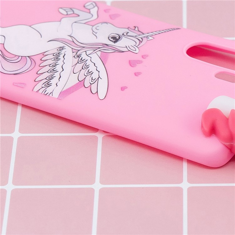 3D Cute Doll Pattern Printing TPU Shell Case for Huawei P30 Pro - Unicorn-9