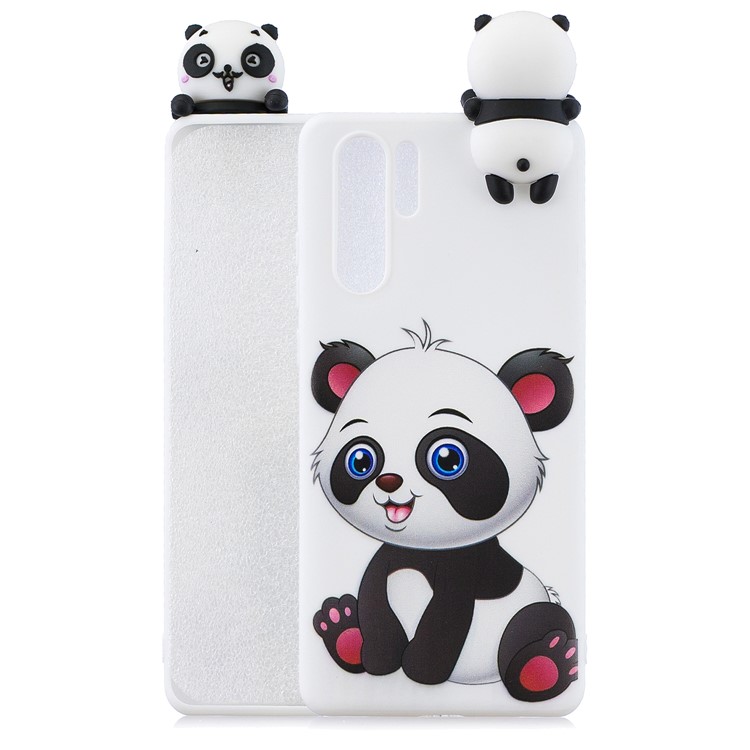 3D Cute Doll Pattern Printing TPU Shell Cover Case for Huawei P30 Pro - Adorable Panda-1