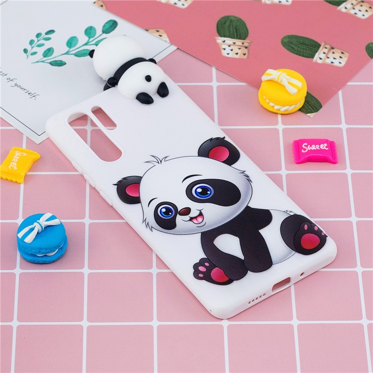 3D Cute Doll Pattern Printing TPU Shell Cover Case for Huawei P30 Pro - Adorable Panda-6