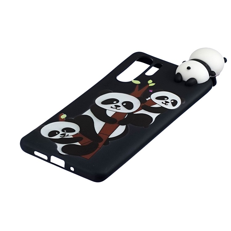 3D Cute Doll Pattern Printing TPU Protection Case for Huawei P30 Pro - Lovely Pandas-3