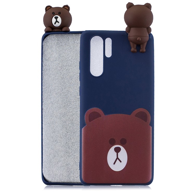 3D Cute Doll Pattern Printing TPU Soft Case for Huawei P30 Pro - Bear-1
