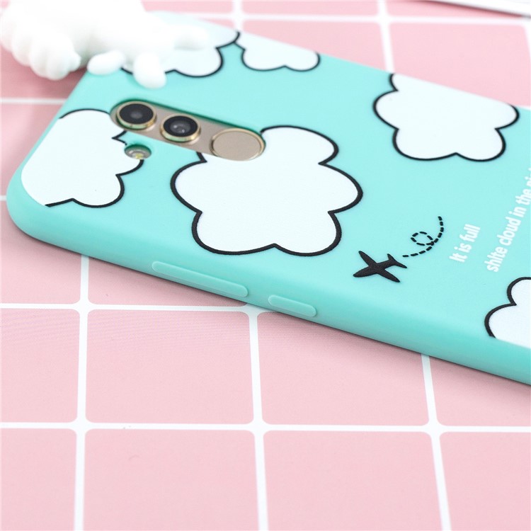 3D Cute Doll Pattern Printing TPU Case for Huawei Mate 20 Lite - Cloud Pattern-7