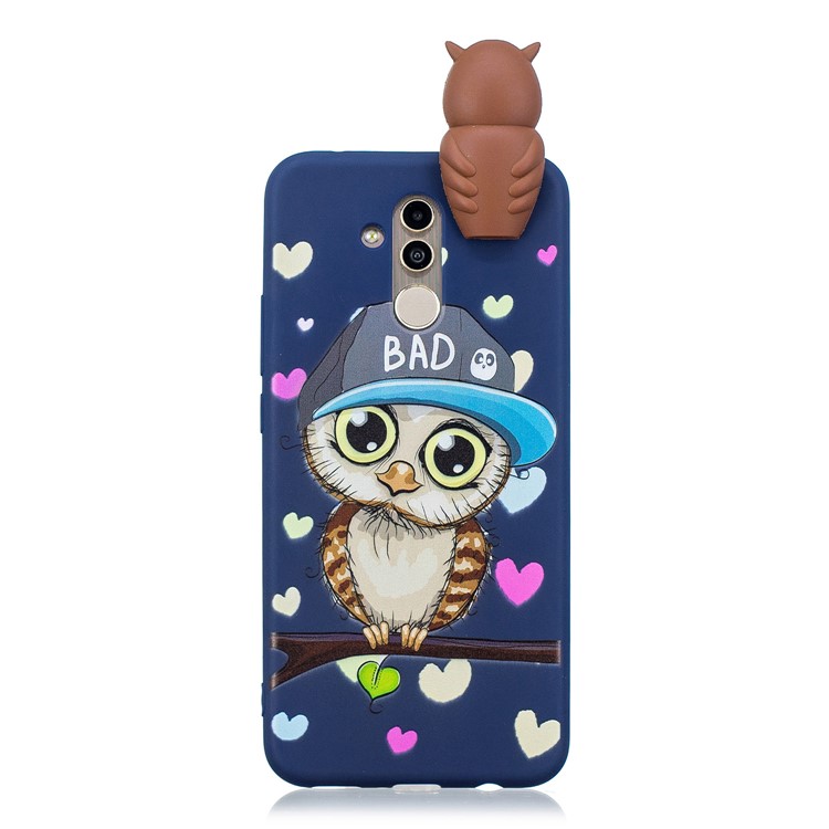 3D Cute Doll Pattern Printing TPU Cover for Huawei Mate 20 Lite - Male Owl-2