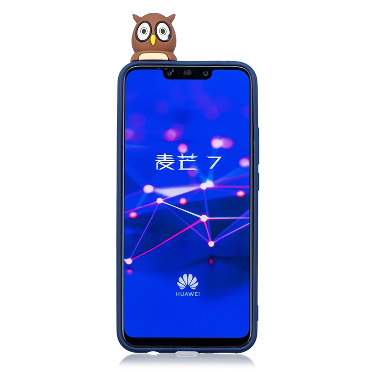 3D Cute Doll Pattern Printing TPU Cover for Huawei Mate 20 Lite - Male Owl-3