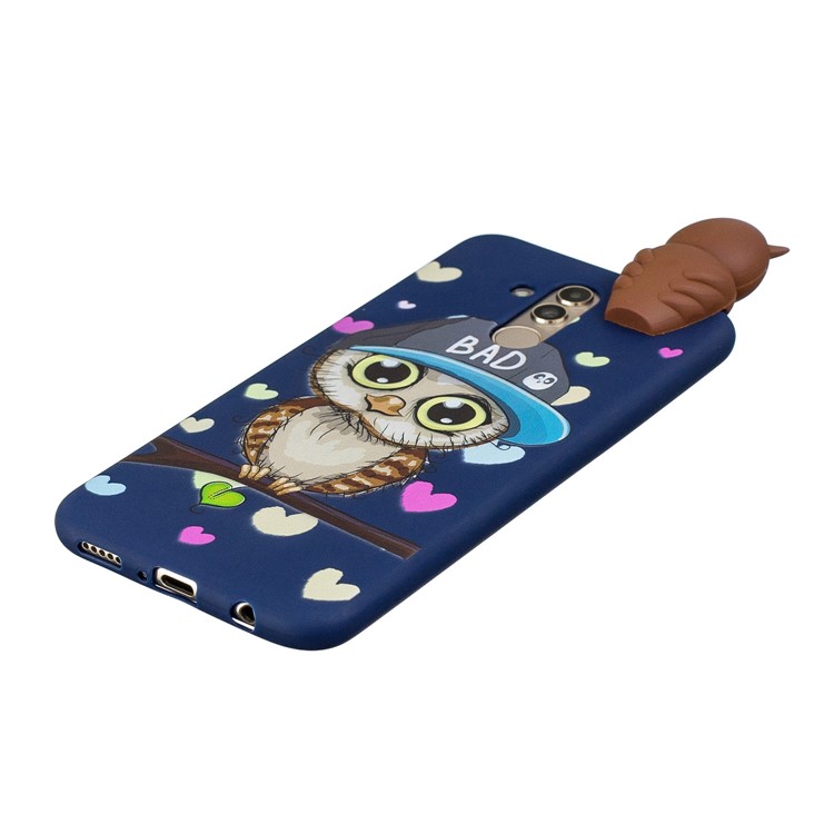 3D Cute Doll Pattern Printing TPU Cover for Huawei Mate 20 Lite - Male Owl-4