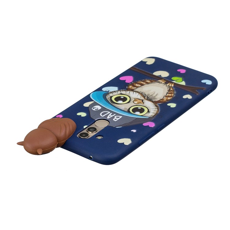 3D Cute Doll Pattern Printing TPU Cover for Huawei Mate 20 Lite - Male Owl-5