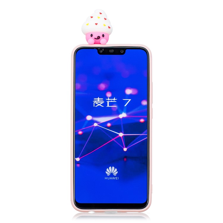 3d Fofo de Impressão de Padrões de Boneca TPU Back Case Para Huawei Mate 20 Lite - Animal de Desenho Animado