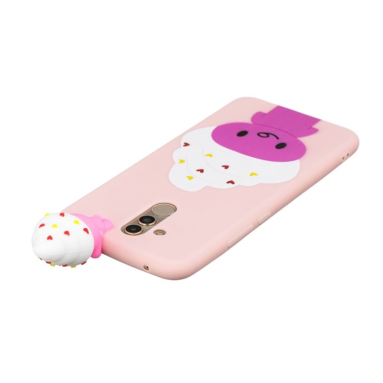 3d Fofo de Impressão de Padrões de Boneca TPU Back Case Para Huawei Mate 20 Lite - Animal de Desenho Animado