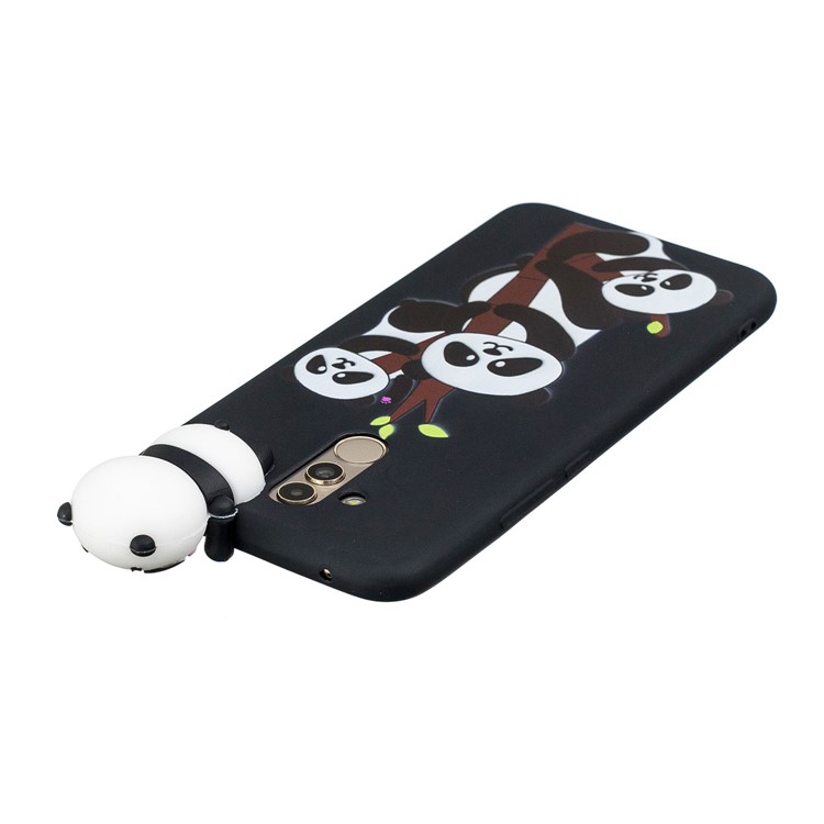 3D Cute Doll Pattern Printing TPU Cover Case for Huawei Mate 20 Lite - Lovely Pandas-5