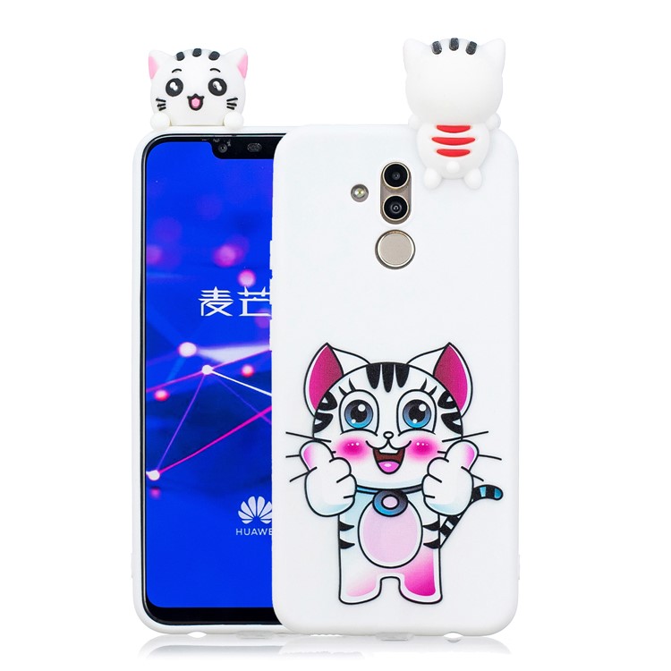 3D Cute Doll Pattern Printing TPU Case Phone Shell for Huawei Mate 20 Lite - Tiger-1