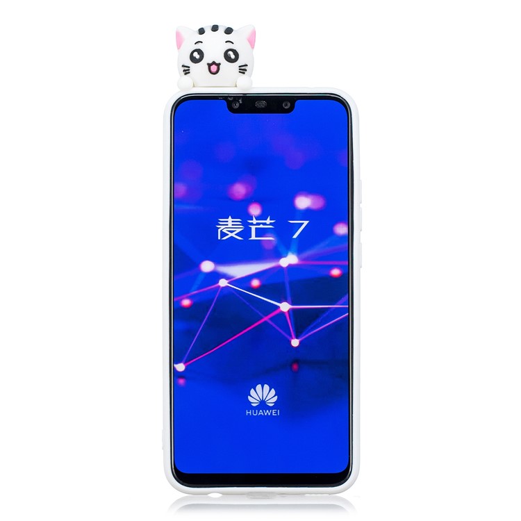 3D Cute Doll Pattern Printing TPU Case Phone Shell for Huawei Mate 20 Lite - Tiger-3