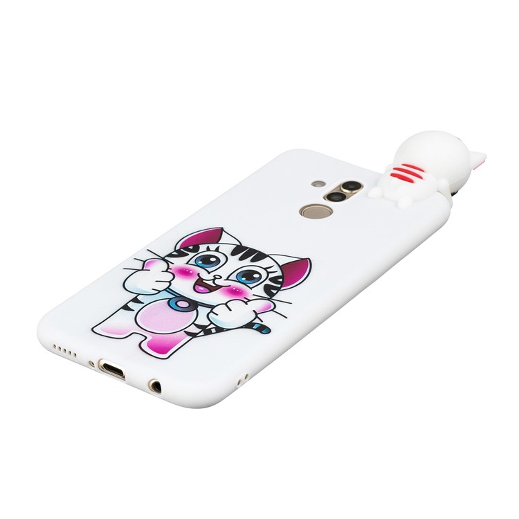 3D Cute Doll Pattern Printing TPU Case Phone Shell for Huawei Mate 20 Lite - Tiger-4