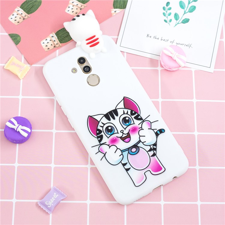 3D Cute Doll Pattern Printing TPU Case Phone Shell for Huawei Mate 20 Lite - Tiger-6
