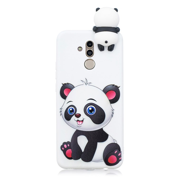 3D Patrón De Muñeca Linda Que Imprime La Caja Del Teléfono Móvil TPU Para Huawei Mate 20 Lite - Panda Adorable-2