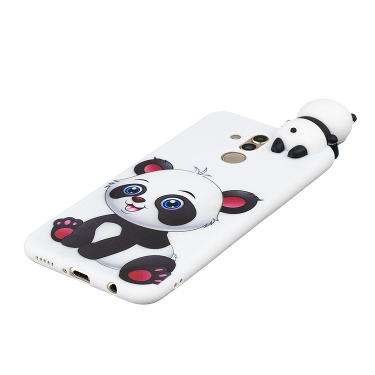 3D Patrón De Muñeca Linda Que Imprime La Caja Del Teléfono Móvil TPU Para Huawei Mate 20 Lite - Panda Adorable-4