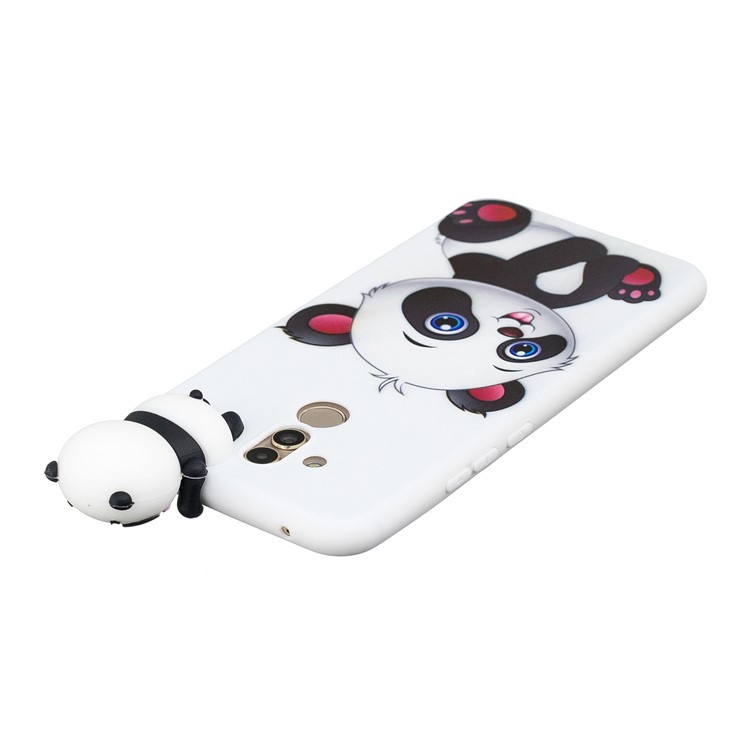 3D Patrón De Muñeca Linda Que Imprime La Caja Del Teléfono Móvil TPU Para Huawei Mate 20 Lite - Panda Adorable-5