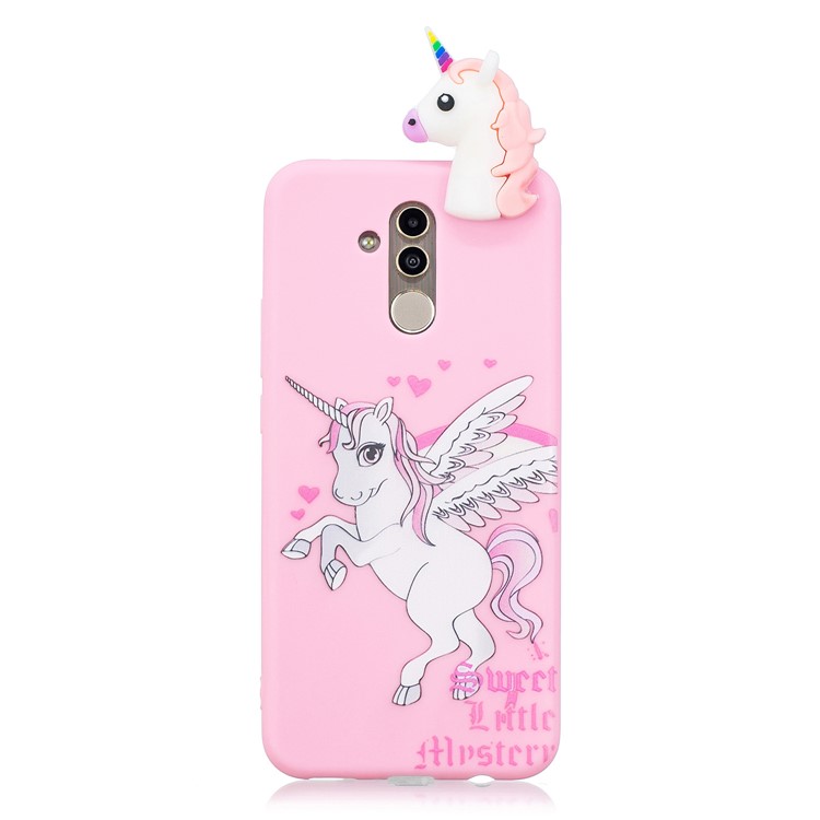 3D Cute Doll Pattern Printing TPU Case Accessory for Huawei Mate 20 Lite - Unicorn-2