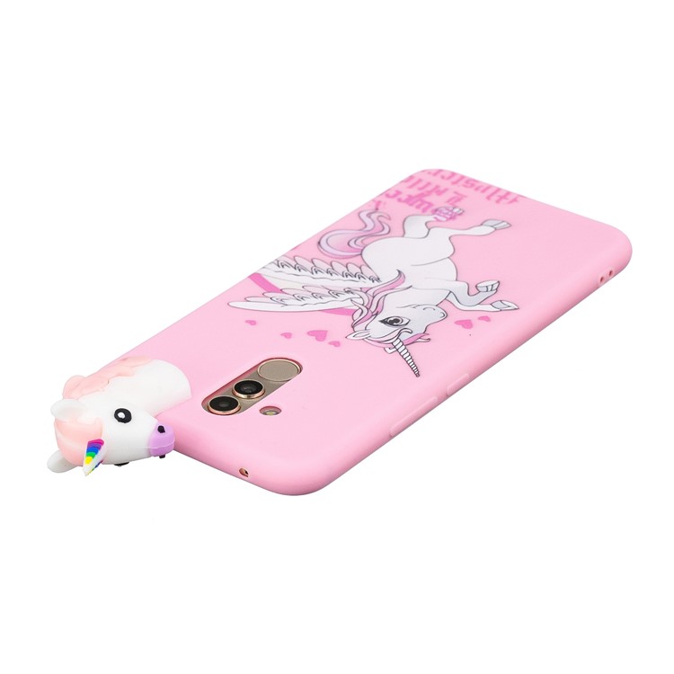 3D Cute Doll Pattern Printing TPU Case Accessory for Huawei Mate 20 Lite - Unicorn-5