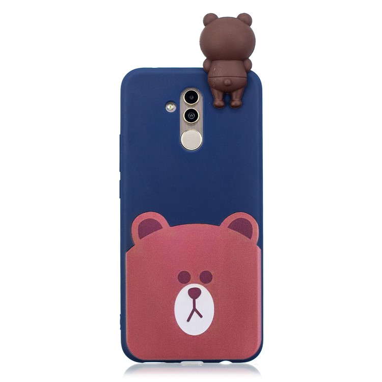 3D Cute Doll Pattern Printing TPU Phone Cover Case for Huawei Mate 20 Lite - Bear-2