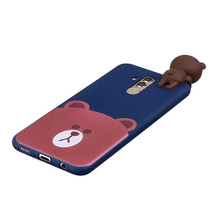 3D Cute Doll Pattern Printing TPU Phone Cover Case for Huawei Mate 20 Lite - Bear-4