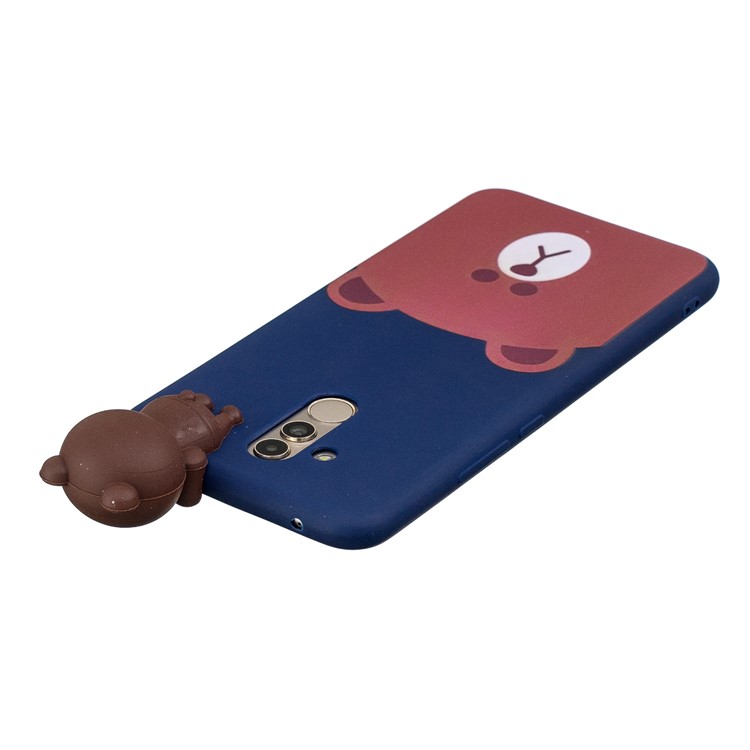 3D Cute Doll Pattern Printing TPU Phone Cover Case for Huawei Mate 20 Lite - Bear-5