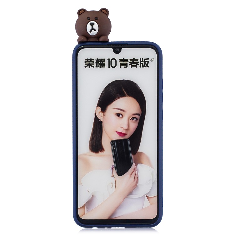 Caso Di Conchiglie In TPU Stampa Modello 3D Carino Per Huawei Smart (2019) / Onore 10 Lite - Orso-3