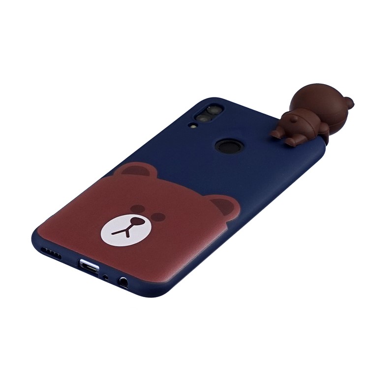 Caso Di Conchiglie In TPU Stampa Modello 3D Carino Per Huawei Smart (2019) / Onore 10 Lite - Orso-4