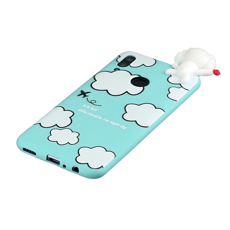 Custodia In TPU Per Stampa Simpatica Bambola 3D Per Huawei P Smart (2019) / Onore 10 Lite - Modello Di Nuvola-4