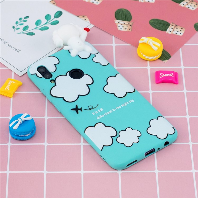 Custodia In TPU Per Stampa Simpatica Bambola 3D Per Huawei P Smart (2019) / Onore 10 Lite - Modello Di Nuvola-6