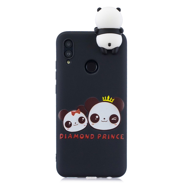 Estuche de Shell TPU de Imprenta de Patrones de Muñecas 3D Lindo Para Huawei P Smart (2019) / Honor 10 Lite - Príncipe de Diamantes-2