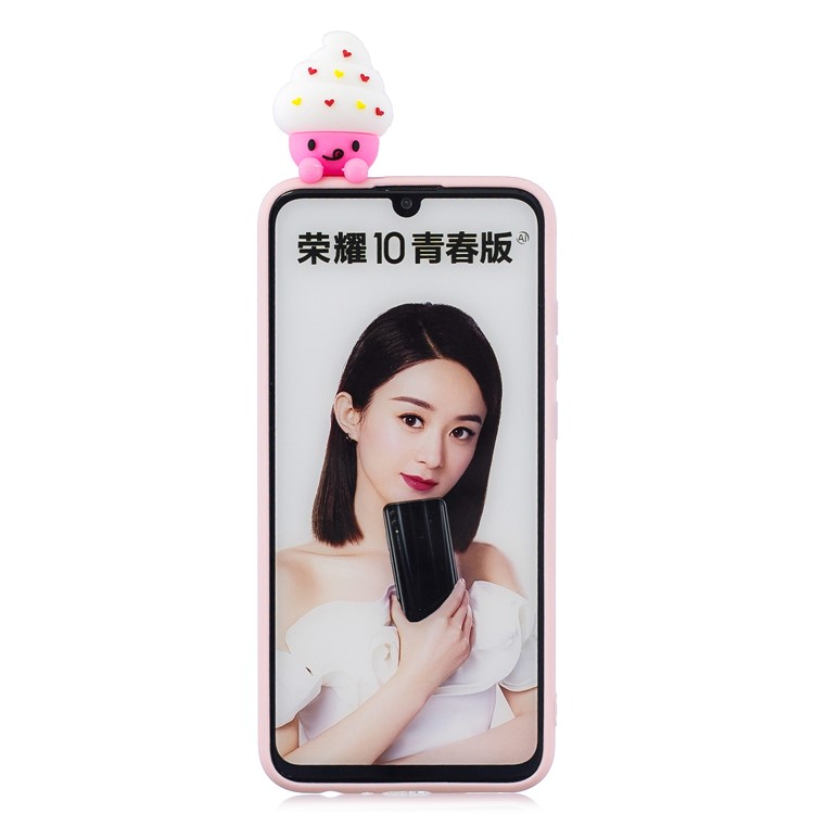 3D Cute Doll Pattern Printing TPU Mobile Phone Case for Huawei P Smart (2019) / Honor 10 Lite - Cartoon Animal-3