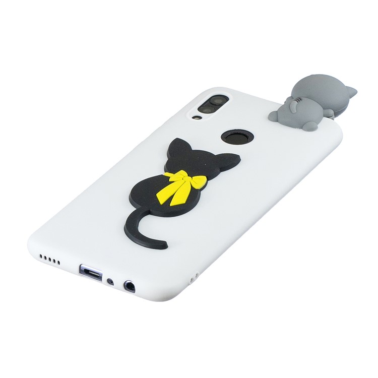 3D Pattern TPU Cover for Huawei P Smart (2019) / Honor 10 Lite - Cat-3
