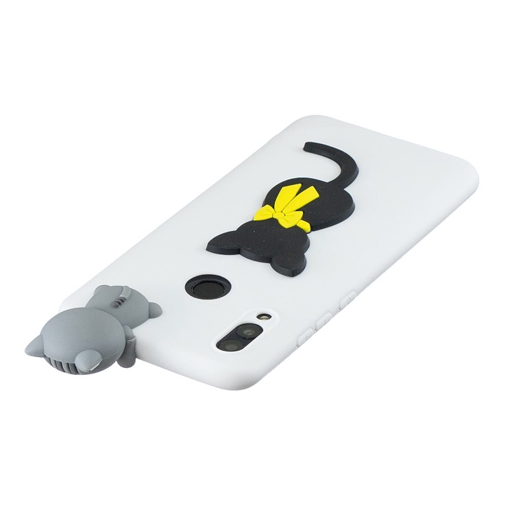 3D Pattern TPU Cover for Huawei P Smart (2019) / Honor 10 Lite - Cat-4