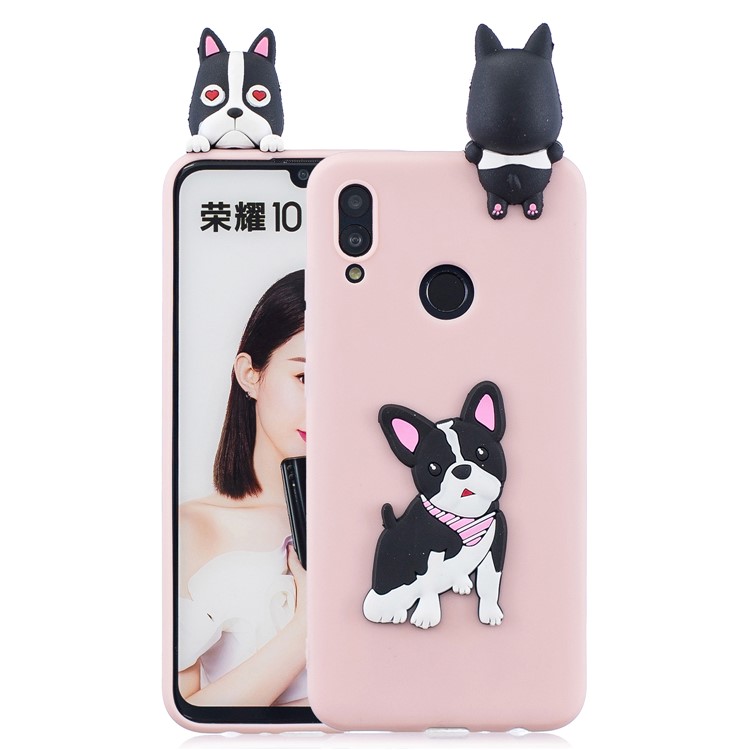3D Pattern TPU Mobile Phone Case for Huawei P Smart (2019) / Honor 10 Lite - Dog-1