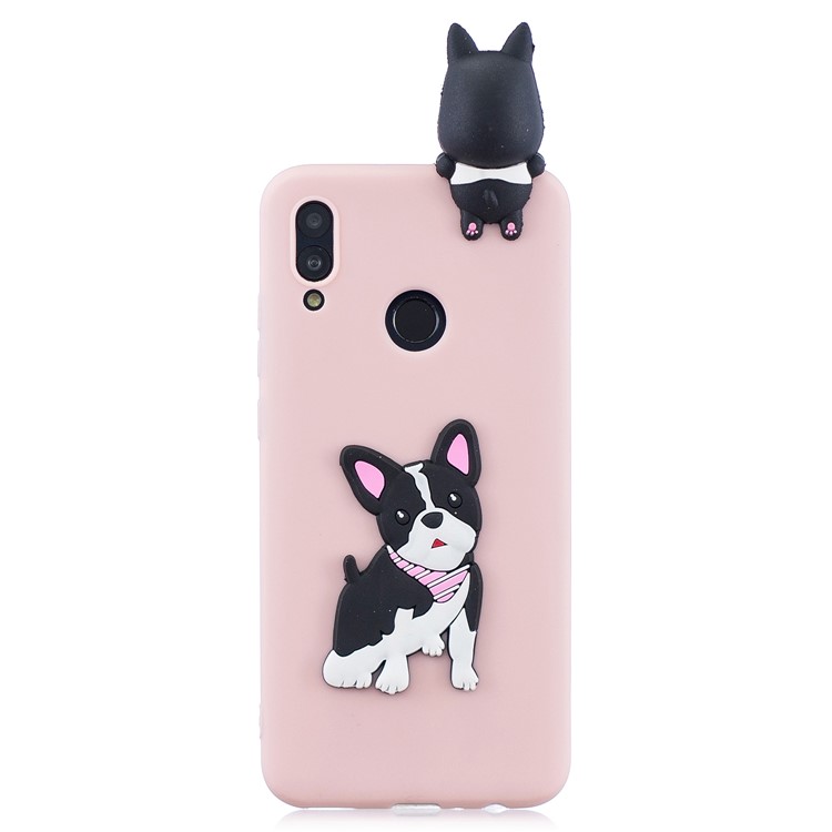 3D Pattern TPU Mobile Phone Case for Huawei P Smart (2019) / Honor 10 Lite - Dog-2