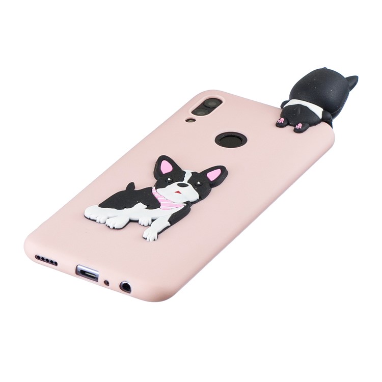 3D Pattern TPU Mobile Phone Case for Huawei P Smart (2019) / Honor 10 Lite - Dog-3
