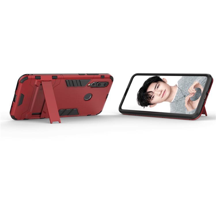 Cool Guard Kickstand Plastic + TPU Combo Phone Case for Huawei nova 4 - Red-3