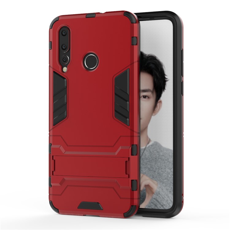Cool Guard Kickstand Plastic + TPU Combo Phone Case for Huawei nova 4 - Red-5